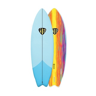 Softboard MR Epoxy Twin Fin 6'0" Blue