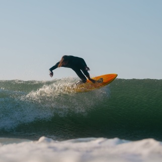 Softboard MR Epoxy Twin Fin 5'9" - Lifestyle