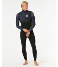 E-Bomb 4/3 mm Zip Free - WILD BERRY - Traje de Neopreno RIP CURL 