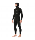 E-BOMB Hood 5/4 mm Zip Free - Traje De Neopreno con capucha RIP CURL