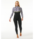 E-Bomb 4/3 mm Zip Free - SUBLIMADO - Traje de Neopreno mujer RIP CURL 