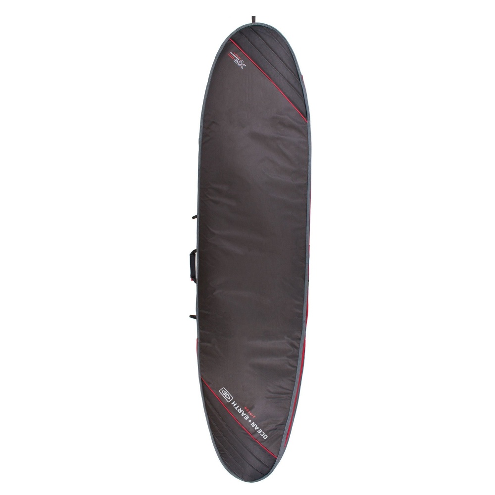 Funda Aircon Longboard negro/rojo frontal