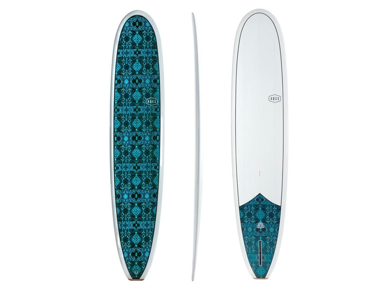 Longboard Vintage Teal AQSS | Tabla de surf clásica