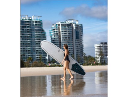 Longboard Vintage Teal AQSS | Tabla de surf clásica