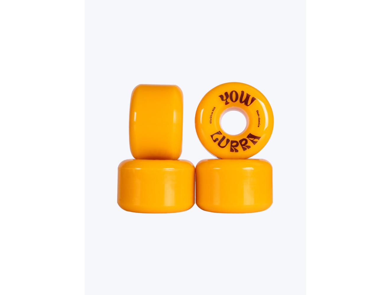 Ruedas YOW LURRA 60x40mm Mustard 80A Wheels Pack