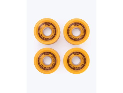 Ruedas YOW URA 66x51mm Mustard 80A Wheels Pack