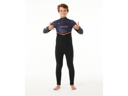 Neopreno Rip Curl Flashbomb 4/3 mm Chest Zip Junior