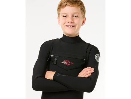 Neopreno Rip Curl Dawn Patrol 5/3 mm Chest Zip Junior