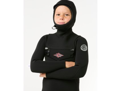 Neopreno Rip Curl Dawn Patrol 5/4 mm Chest Zip Capucha Junior