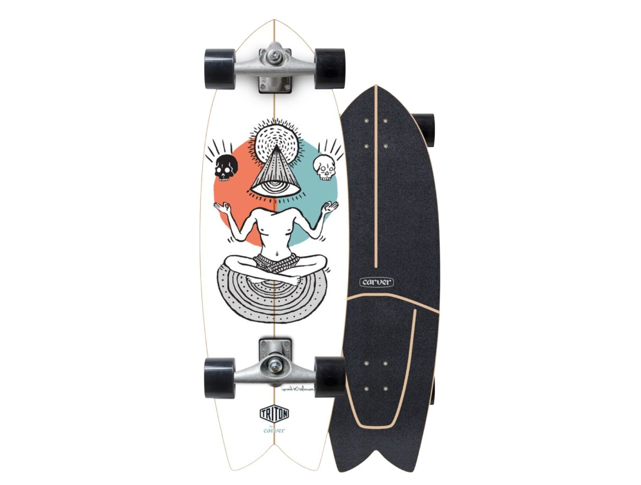 Surfskate Triton RAW Equilibrium 29.25" CX Completo