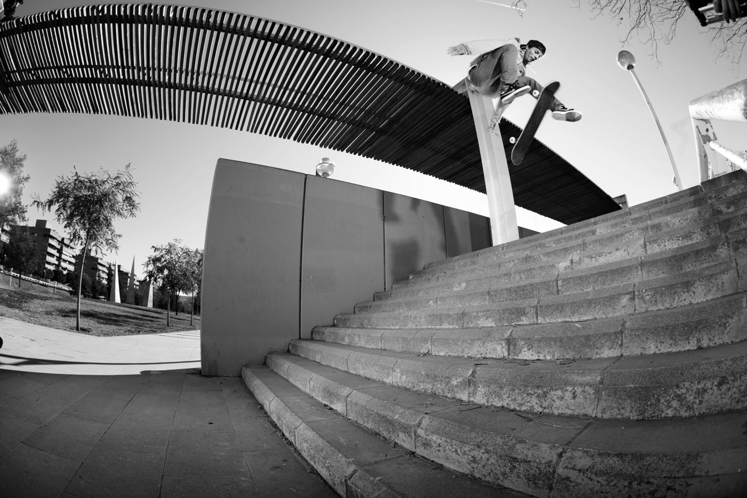 Fran Molina patinando