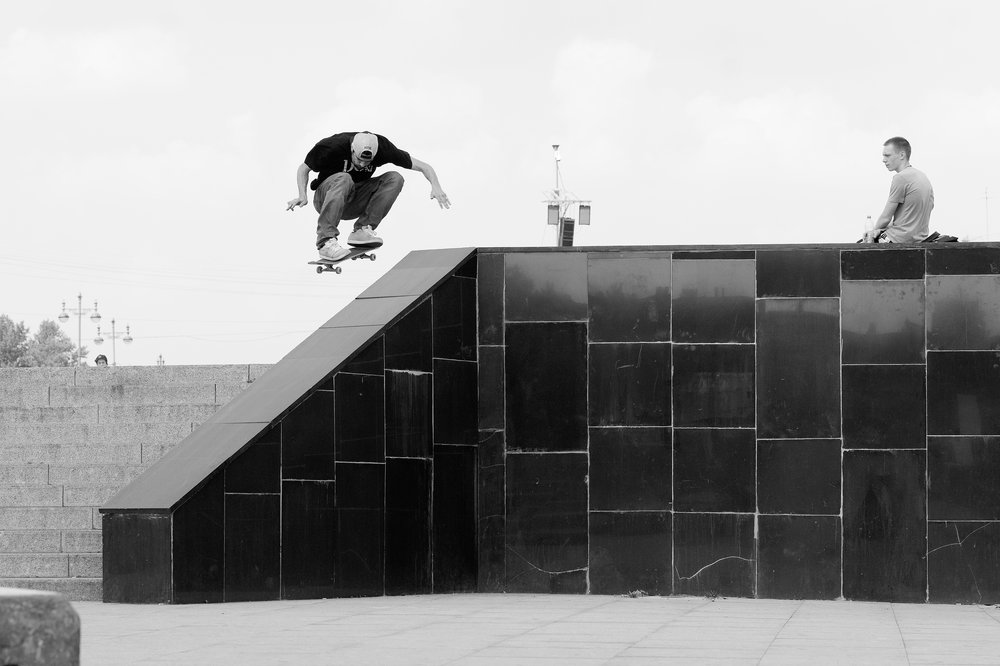 Javier Paredes haciendo un half-cab