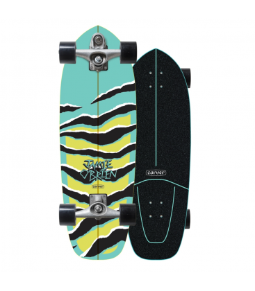 Carver JOB Aqua Tiger 31" C7, gr&aacute;fica de tigre en verde agua