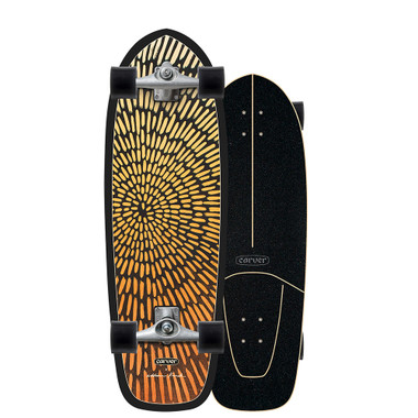 Carver Supernova con estampado de rayos conc&eacute;ntricos naranjas