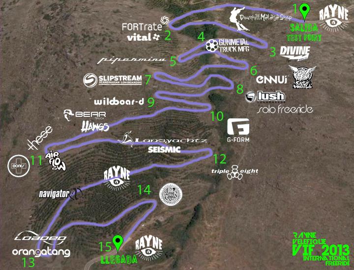 Curvas de la carretera de Velefique en la sierra de Almería